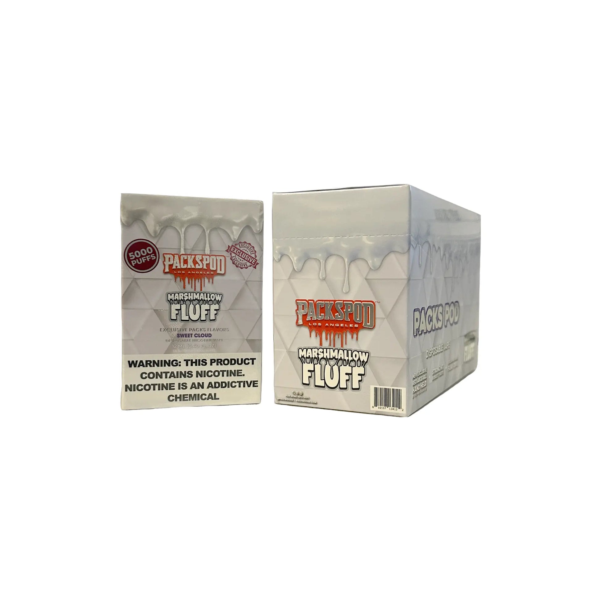 Packspod Disposable Vape 5000 Puffs - Marshmallow Fluff