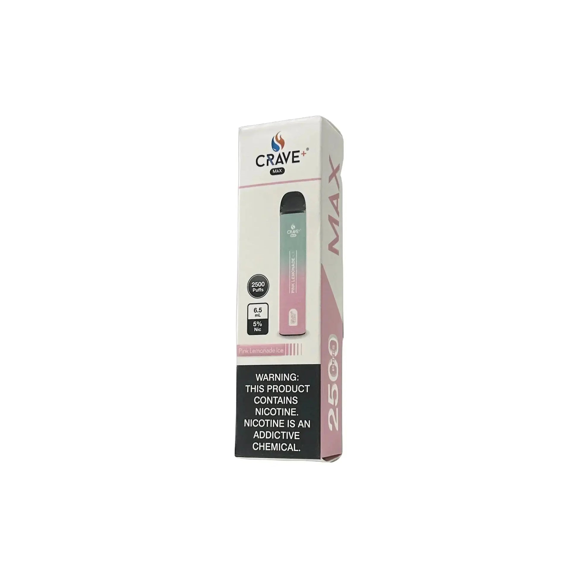 Crave Max Vape - 2500 Puffs Crave, crave max pink lemonade ice