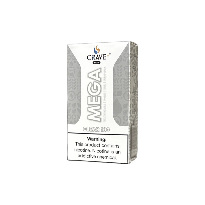 Crave Mega Vape - 5500 Puffs Crave, crave mega clear 100