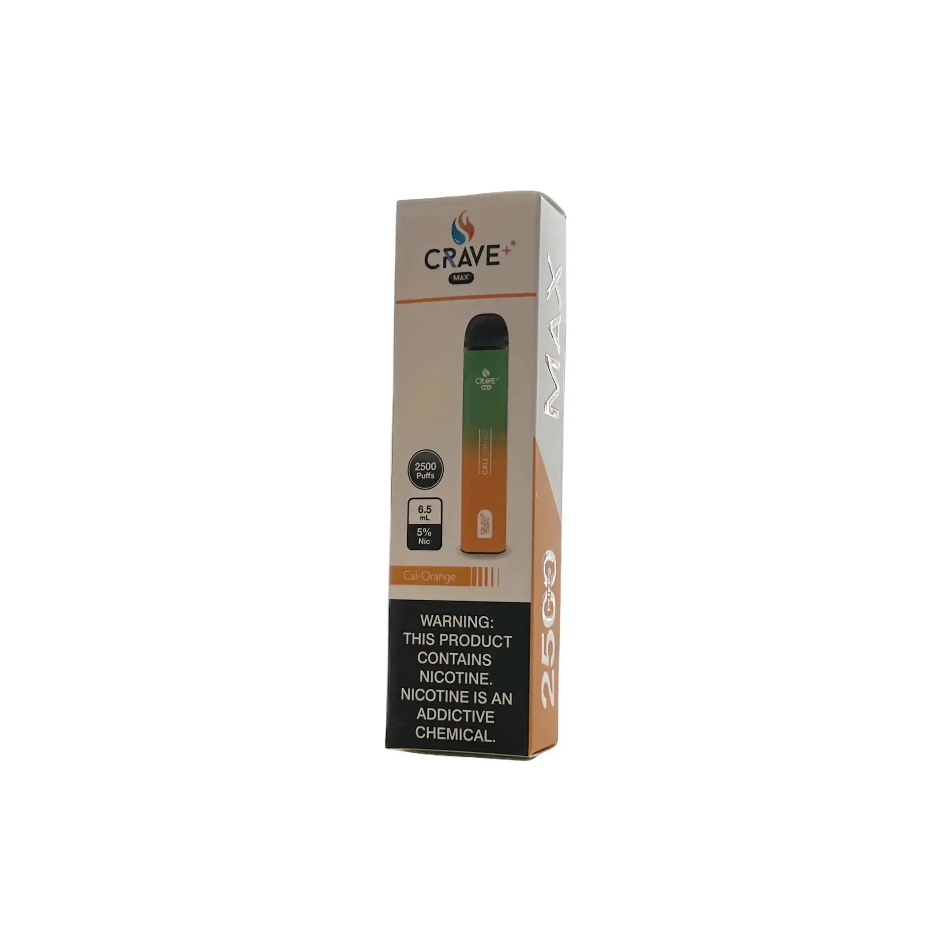 Crave Max Vape - 2500 Puffs Crave, crave max cali orange