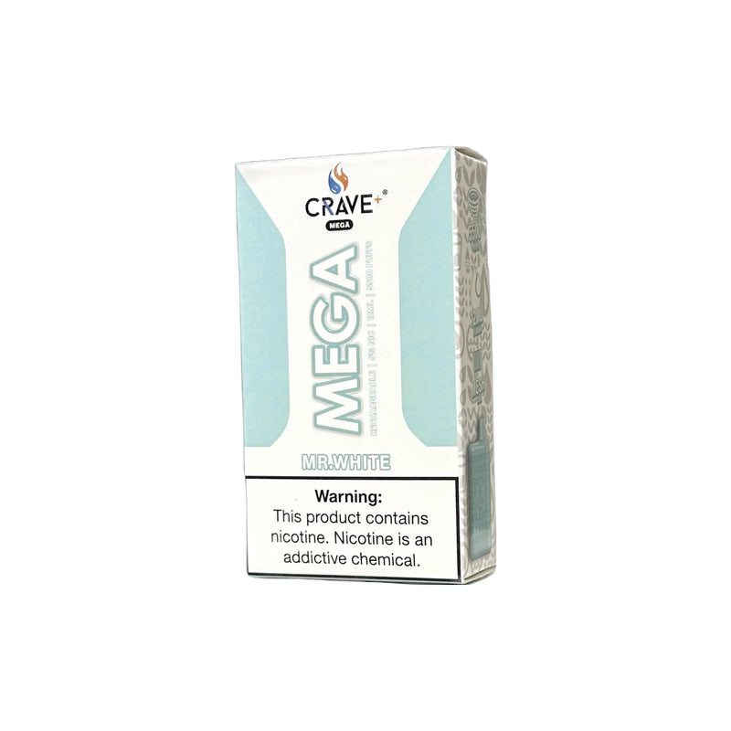 Crave Mega Vape - 5500 Puffs Crave, crave mega Mr. White