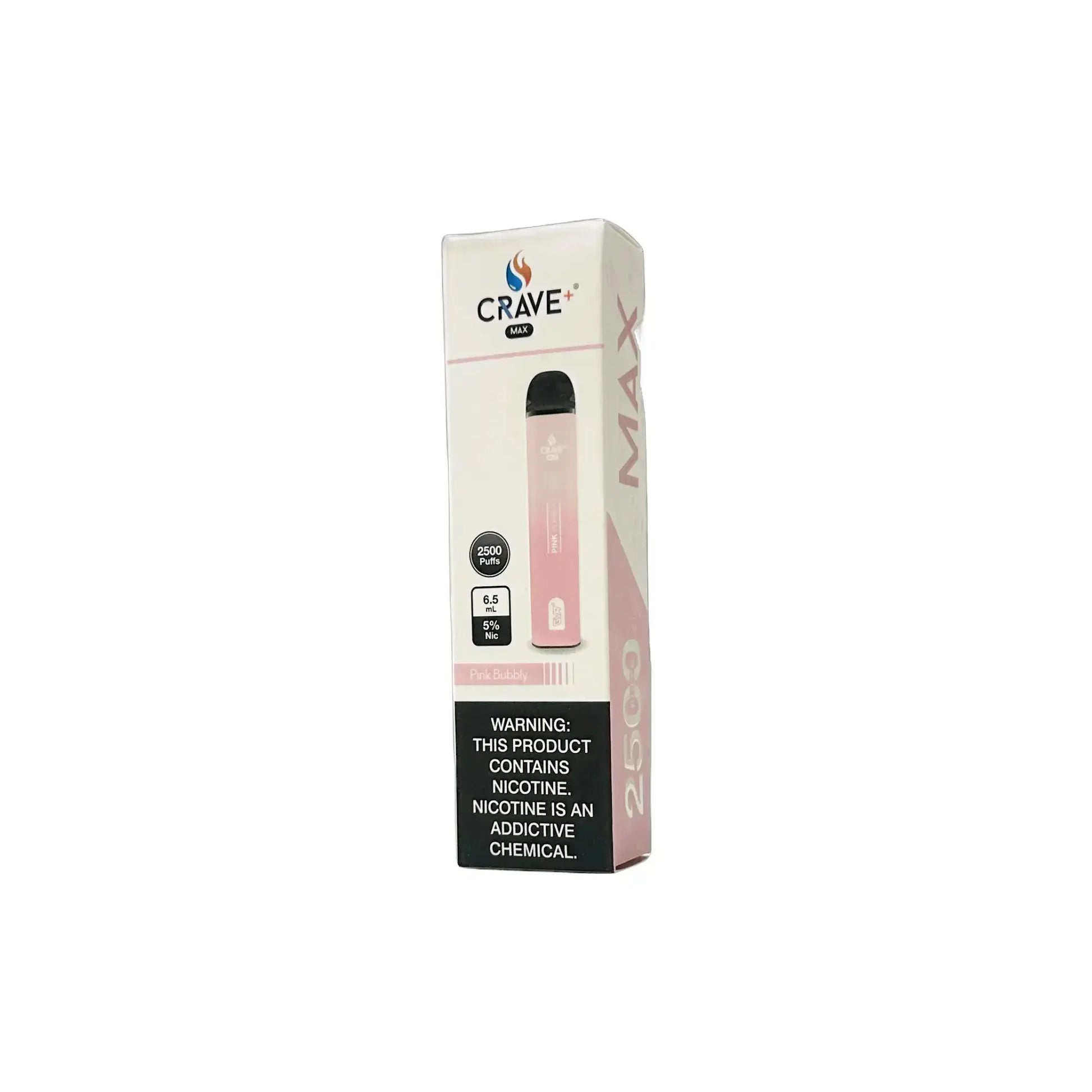 Crave Max Vape - 2500 Puffs Crave, crave max pink bubbly