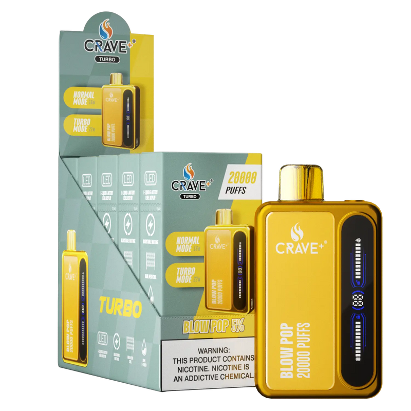 Crave Turbo 20000 (BOX DEAL) Crave, crave turbo blow pop
