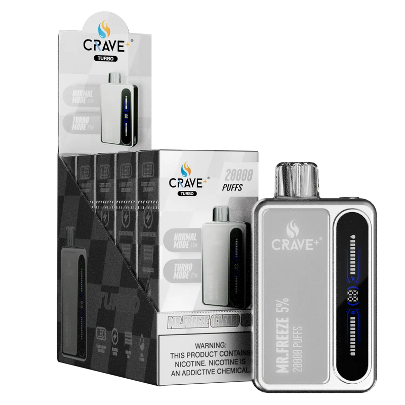 Crave Turbo 20000 (BOX DEAL) Crave, crave turbo mr freeze 5%