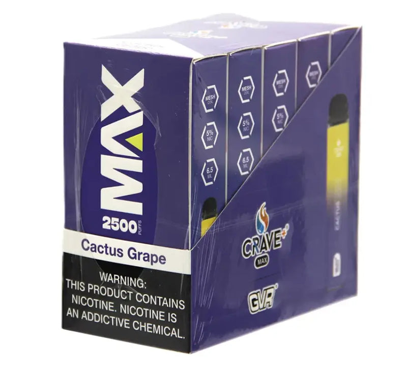 Crave Max Vape - 2500 Puffs Mesh Coil (BOX DEAL) Crave
