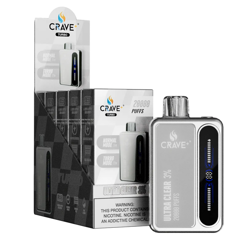 Crave Turbo 20000 (BOX DEAL) Crave, crave turbo ultra clear 3%