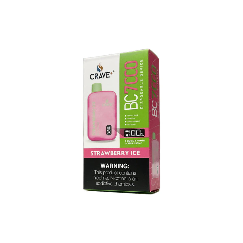 Crave BC7000 Puffs - VSZN, Crave BC7000 Crave strawberry ice