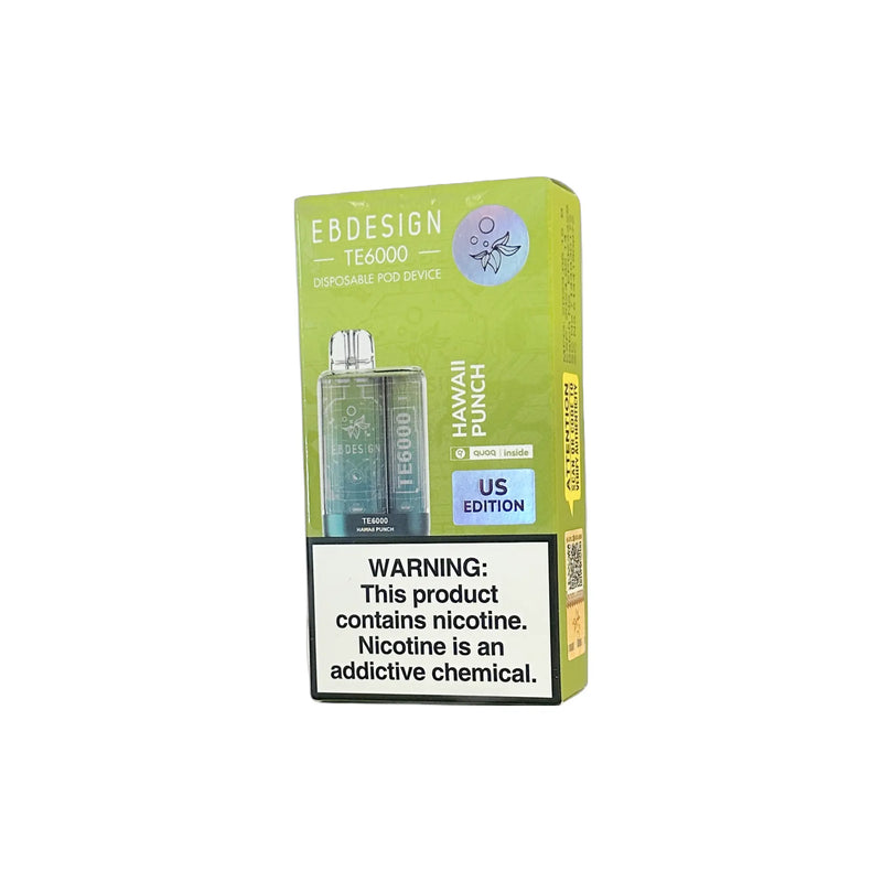 vapeszn, vapes szn, vapes, elf vape, eb design vape, eb design te6000, eb design disposable vapes, eb design 6000 puffs, eb design te 6000 hawaii punch, buy eb design vape, eb design hawaii punch vape.