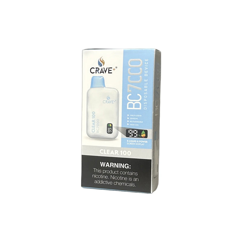 Crave BC7000 Puffs - VSZN, Crave BC7000 Crave clear 100