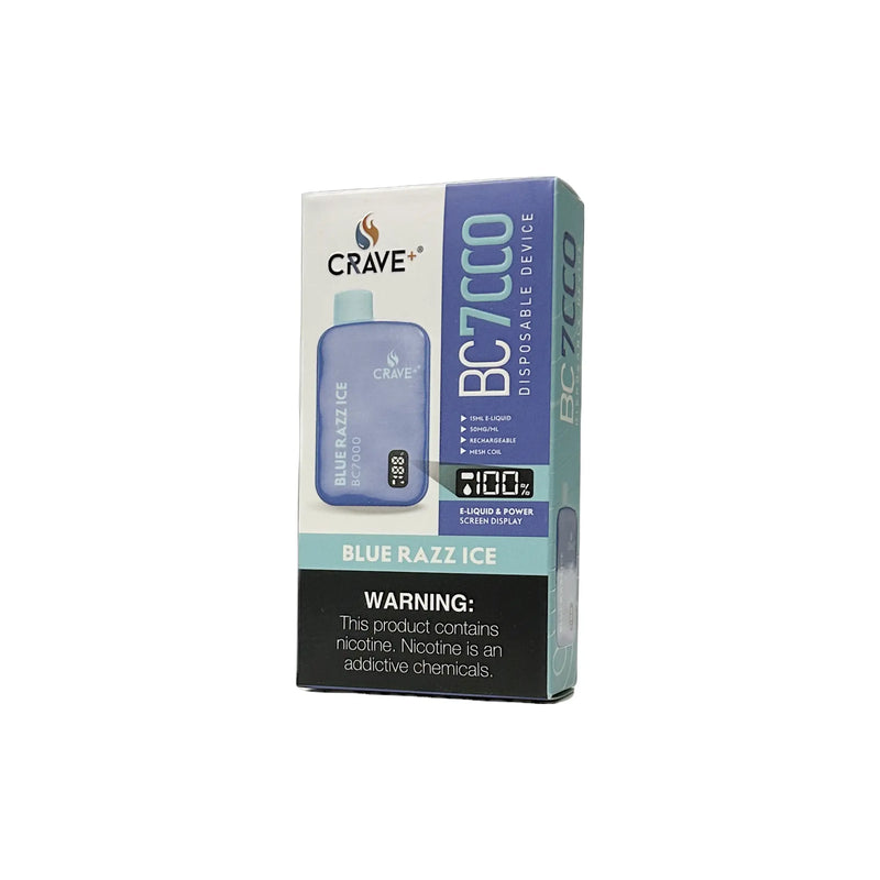 Crave BC7000 Puffs - VSZN, Crave BC7000 Crave blue razz ice