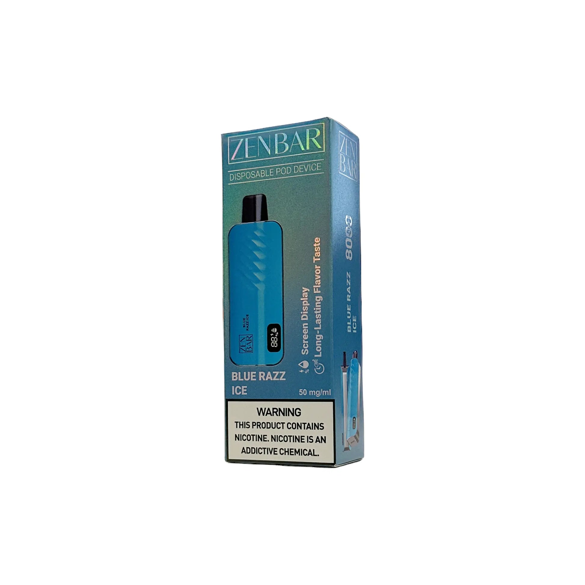 ZENBAR Blue Razz Ice 8000 Puffs