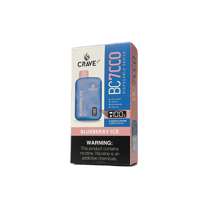 Crave BC7000 Puffs - VSZN, Crave BC7000 Crave blueberry ice