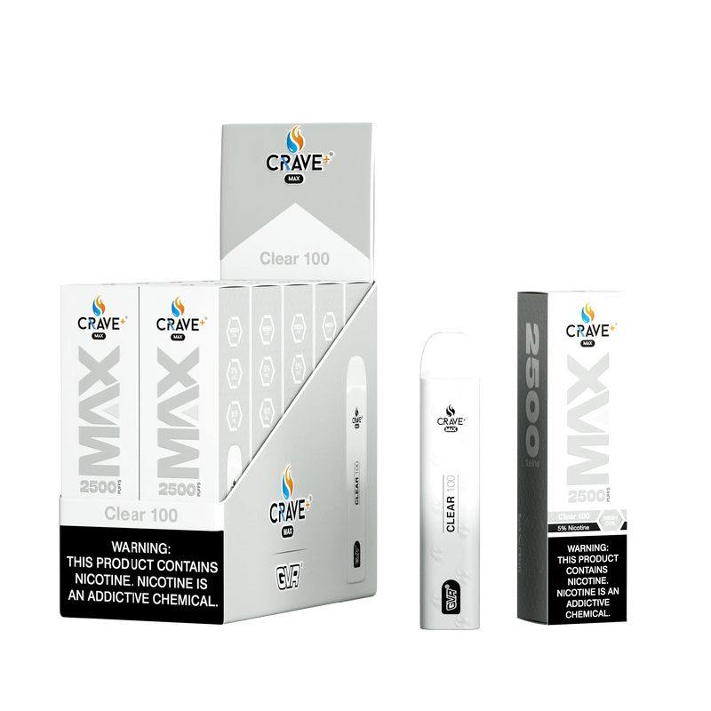 Crave Max Vape - 2500 Puffs Mesh Coil (BOX DEAL) - VSZN, crave max clear 100