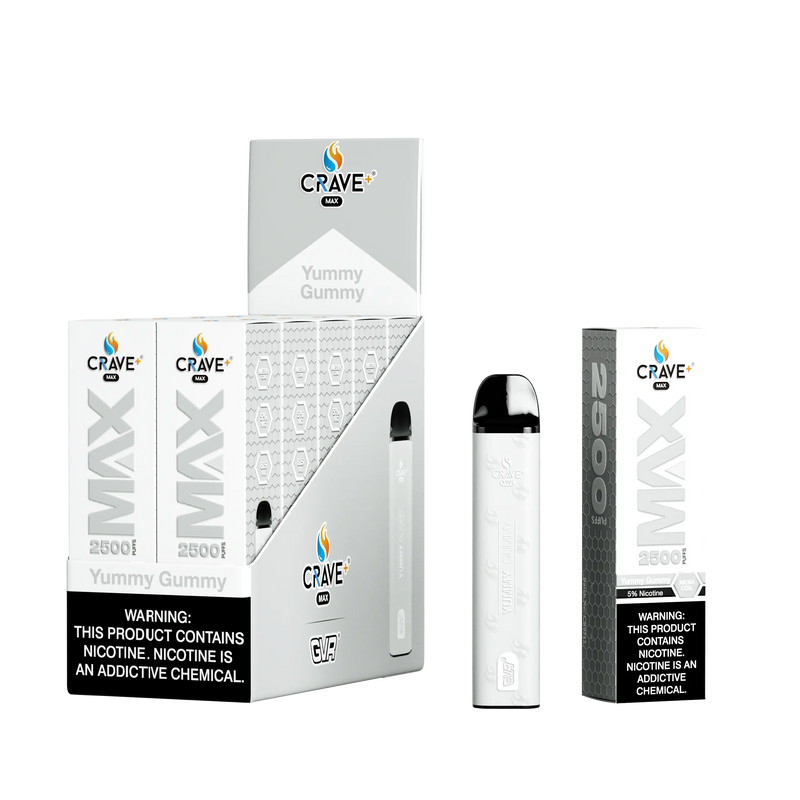 Crave Max Vape - 2500 Puffs Mesh Coil (BOX DEAL) - VSZN, crave max yummy gummy