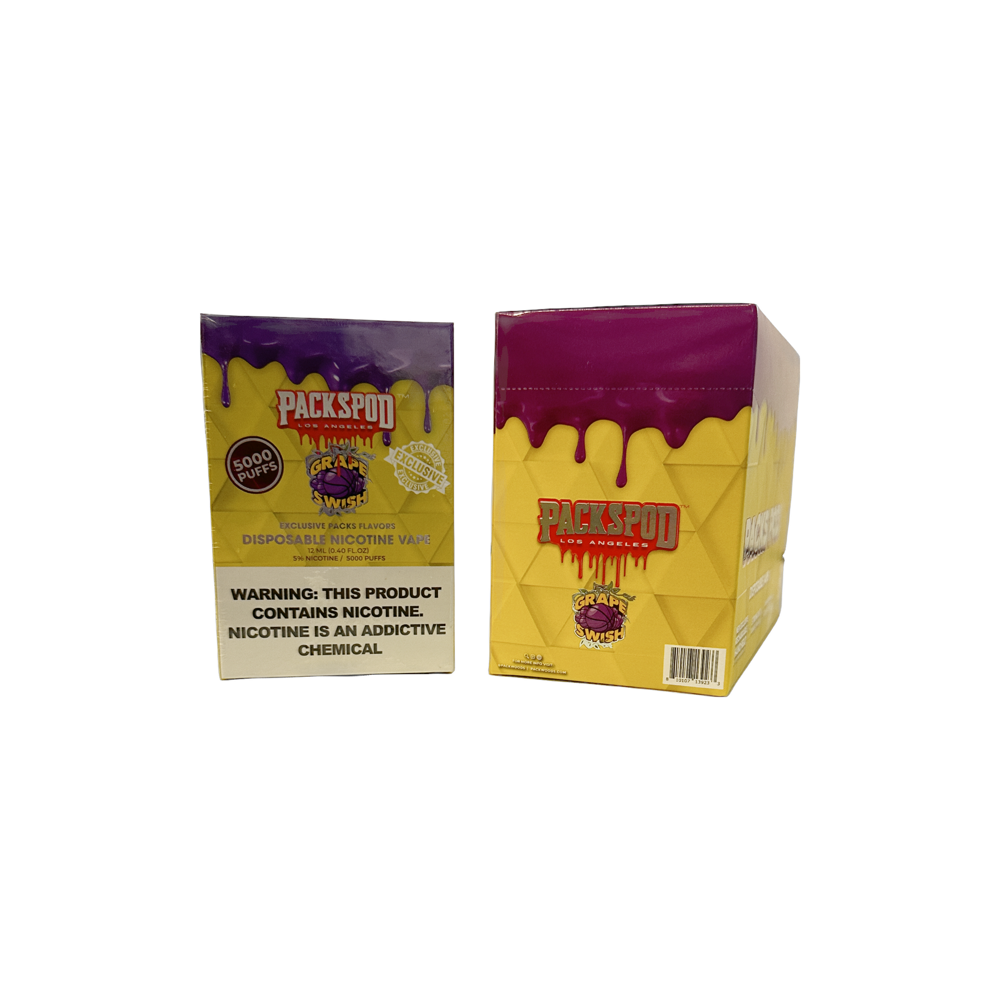 Packspod Disposable Vape 5000 Puffs - Grape Swish