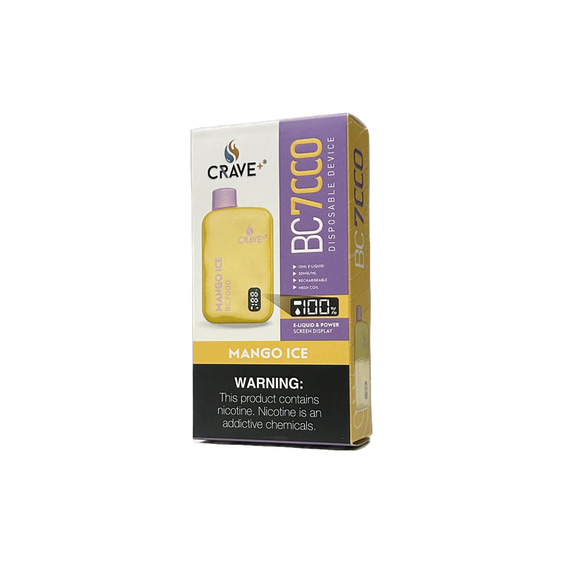 Crave BC7000 Puffs - VSZN, Crave BC7000 Crave mango ice