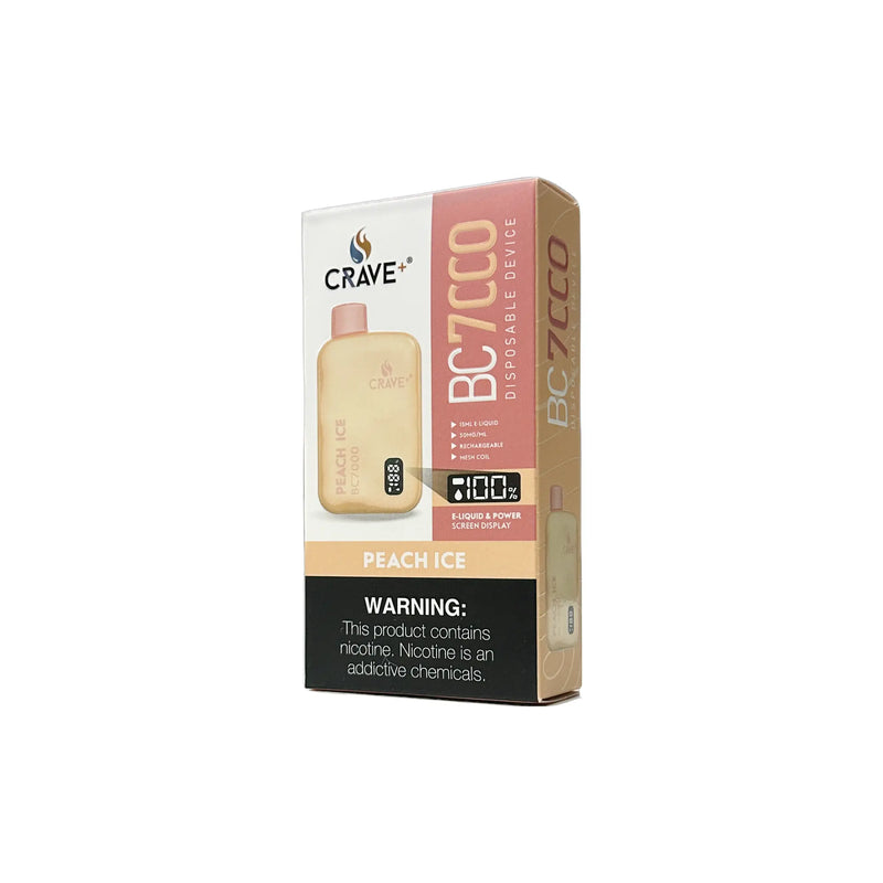 Crave BC7000 Puffs - VSZN, Crave BC7000 Crave peach ice