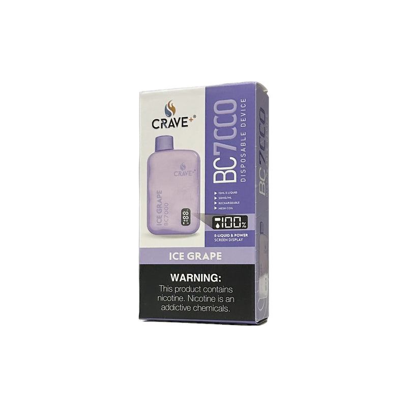 Crave BC7000 Puffs - VSZN, Crave BC7000 Crave ice grape