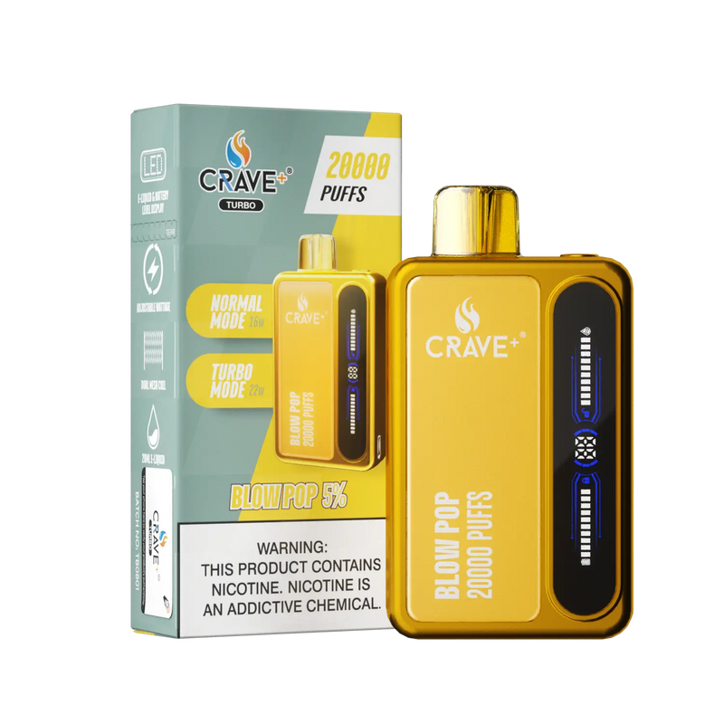 Crave Turbo 20000 Crave, Crave Turbo blowpop
