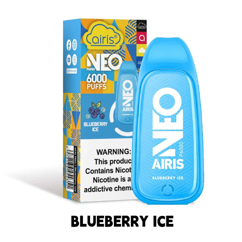 Airis Neo 6000 Disposable Vape Airis, neo airis blueberry ice