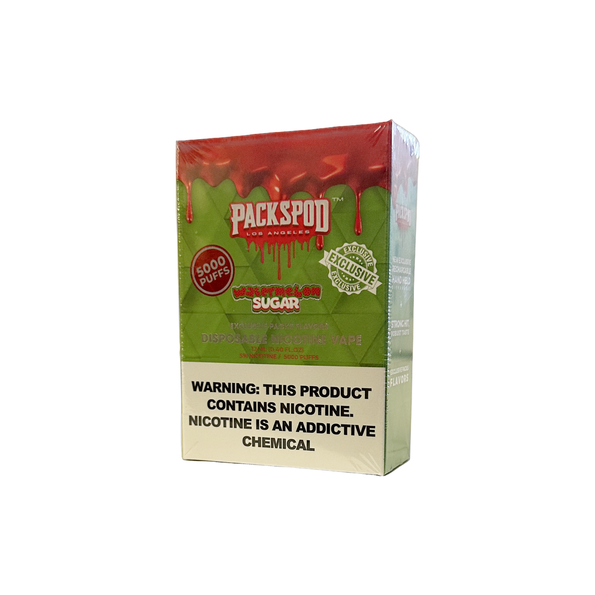 Packspod Disposable Vape 5000 Puffs - Watermelon Sugar