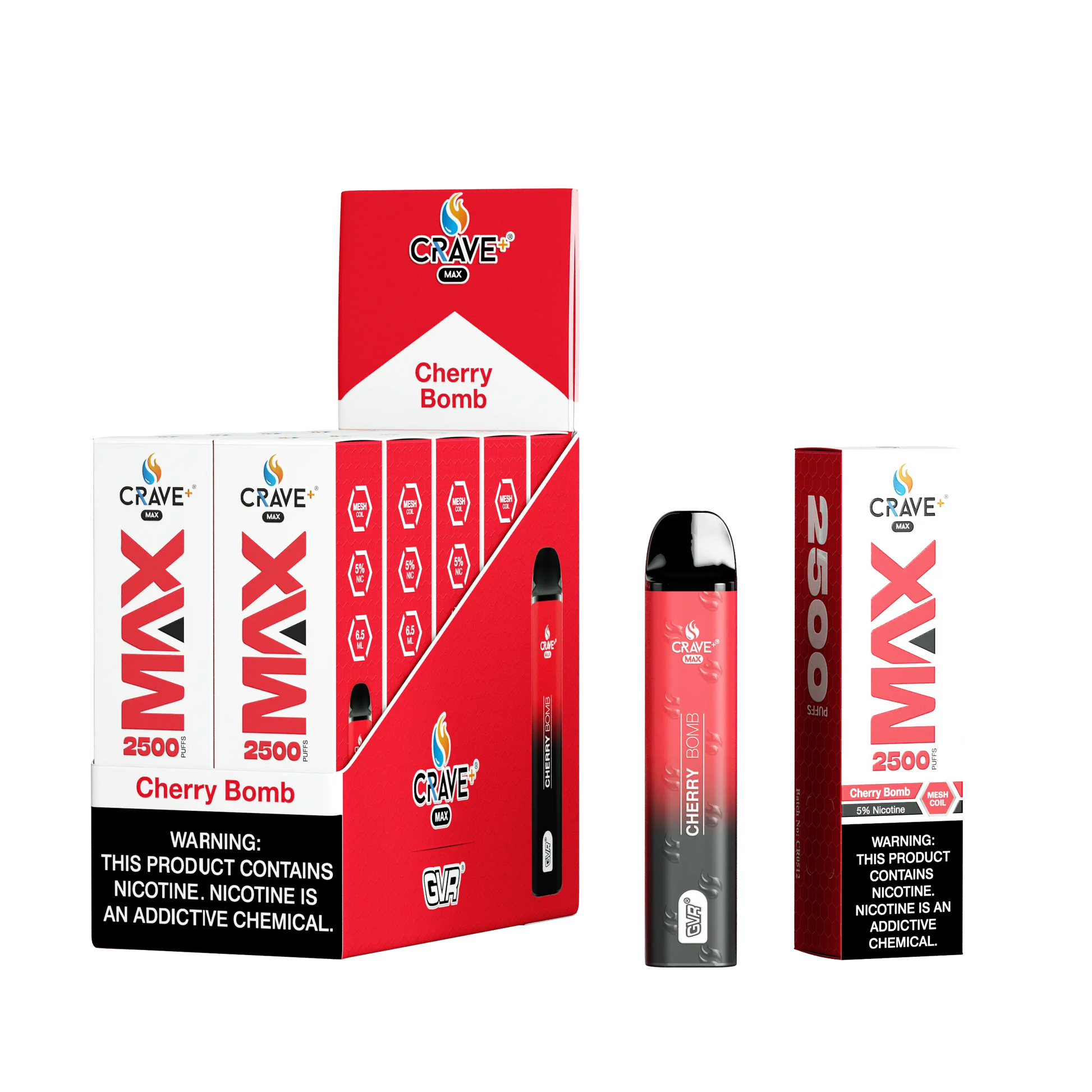 Crave Max Vape - 2500 Puffs Mesh Coil (BOX DEAL) Crave