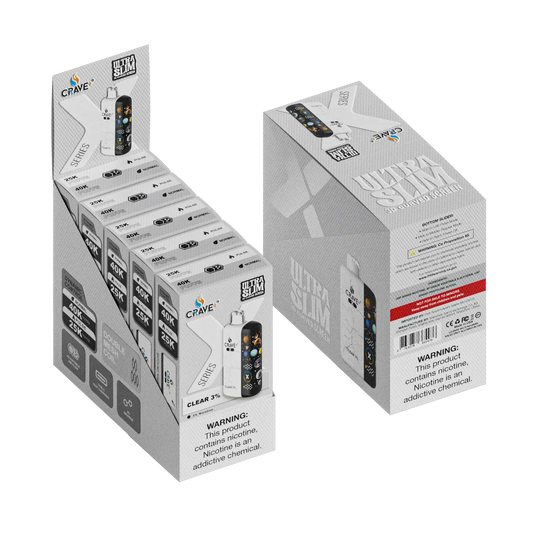 Crave X – Ultra Slim 40K / 25K Puffs (BOX DEAL) Crave, Crave X – Ultra Slim 40K / 25K Puffs Crave, crave x millyz, millyz crave x vape, millyz vape crave, crave vape millyz, rave x millyz, crave ultra slim vape millyz, crave x clear 