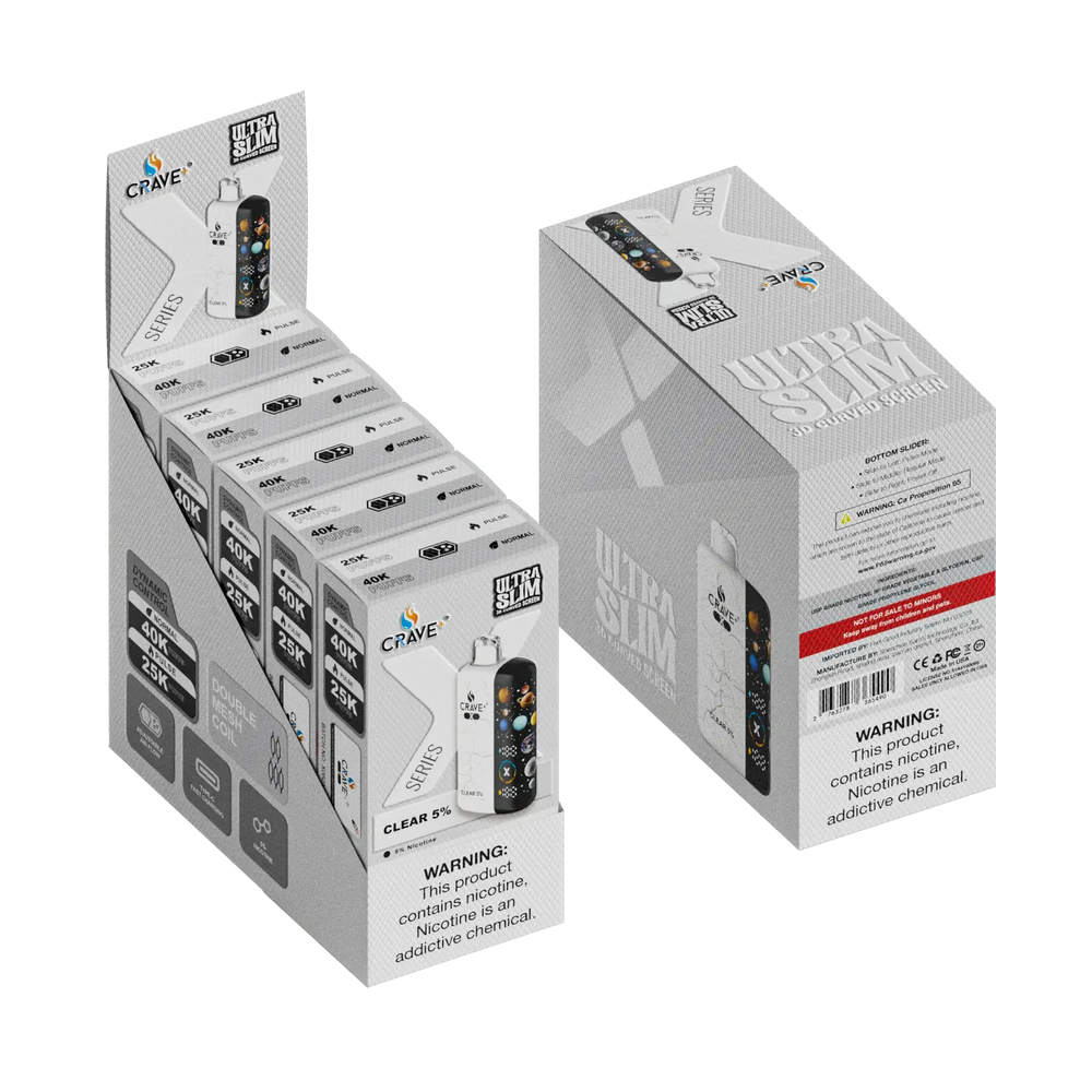 Crave X – Ultra Slim 40K / 25K Puffs Box | Crave X Series | Crave