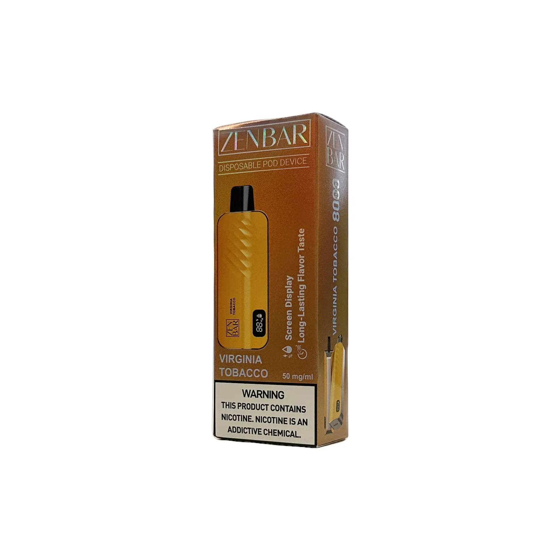 ZENBAR Virginia Tobacco 5% 8000 Puffs