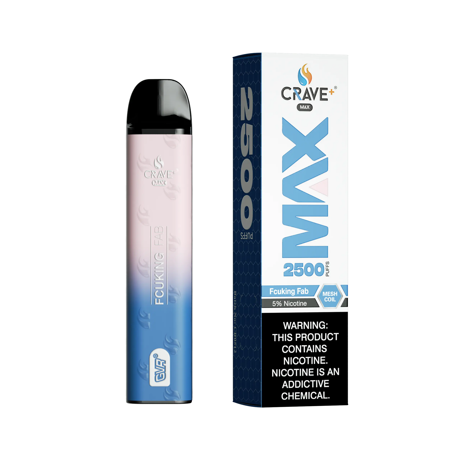 Crave Max Vape - 2500 Puffs Mesh Coil Crave