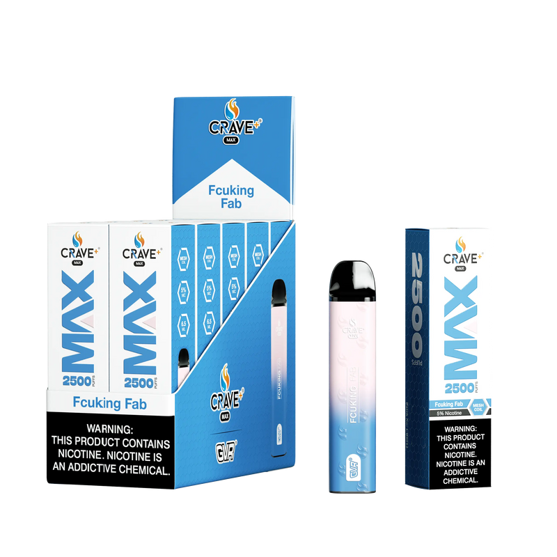 Crave Max Vape - 2500 Puffs Mesh Coil (BOX DEAL) Crave, crave max fcuking fab