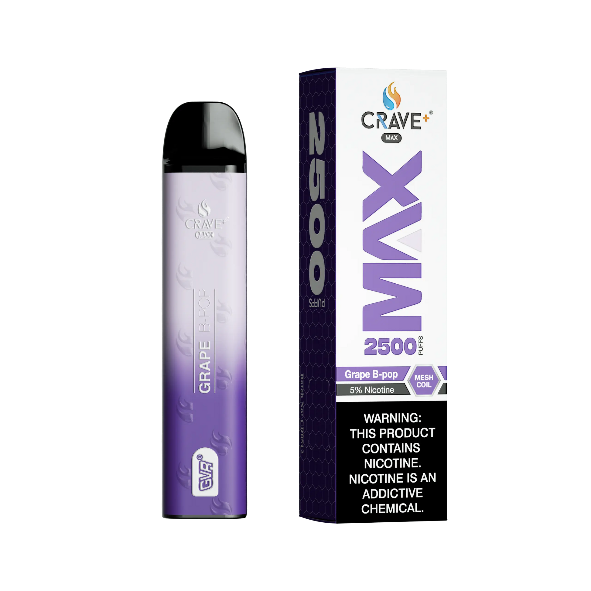 Crave Max Vape - 2500 Puffs Mesh Coil Crave