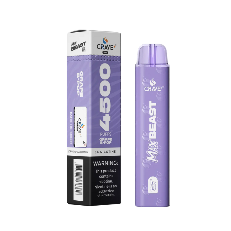 Crave Max Beast 4500 Crave, Crave Max Beast grape b pop