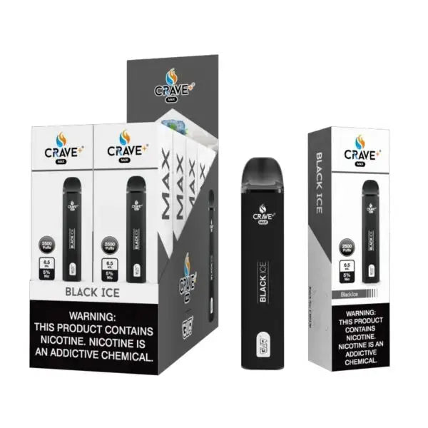 Crave Max 2500 (BOX DEAL) Black Ice Crave