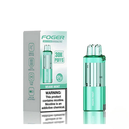 Foger Switch Pro Pod 30000 -  Miami Mint, Foger Switch Pro Pod 30000 -  Strawberry Cup Cake, foger switch pod pro, switch pod pro foger, foger pods, foger switch pods for sale, where to buy foger switch pro pods, foger switch pro pods miami mint, miami mint foger pods