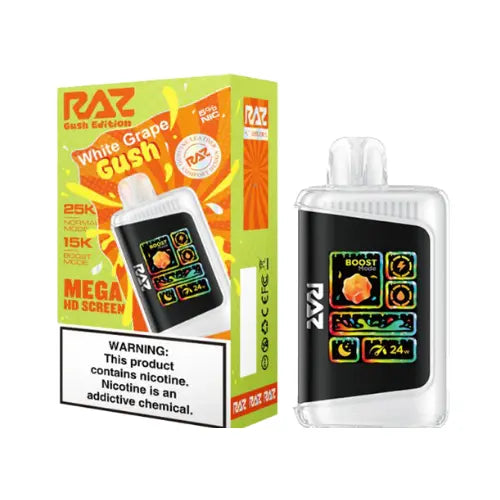 Raz LTX 25000 Raz - White Grape Gush, raz white grape gush
