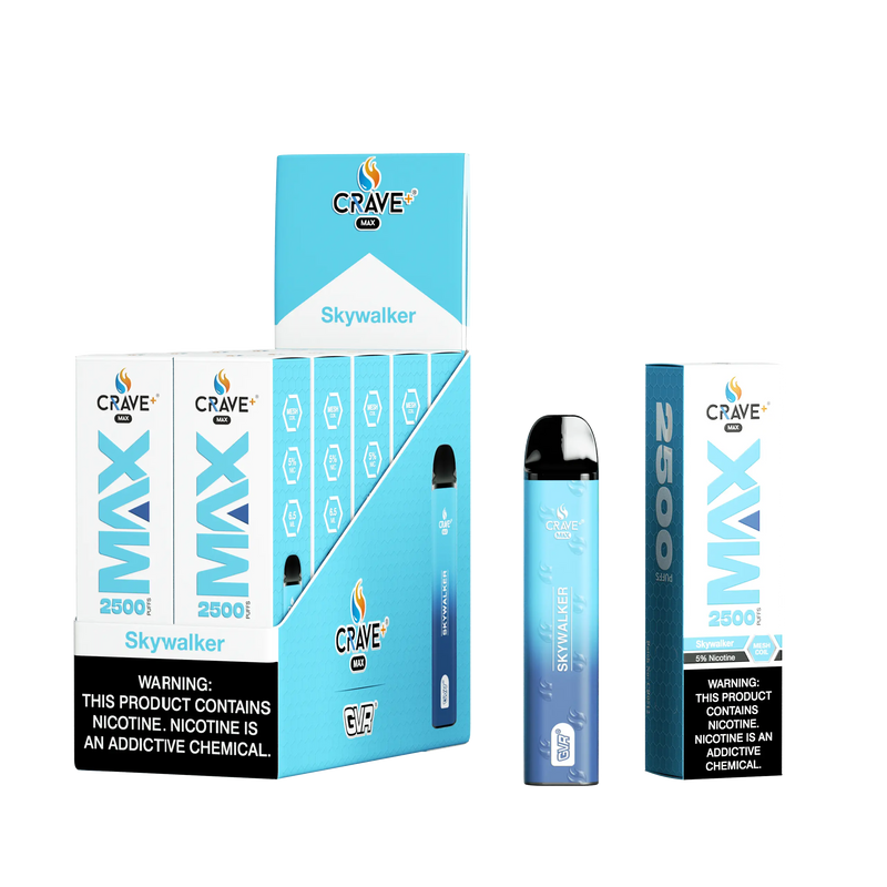 Crave Max Vape - 2500 Puffs Mesh Coil (BOX DEAL) Crave, crave max skywalker