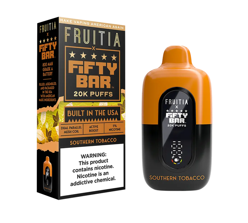 Fruitia Fifty Bar 20K Puffs -  Southern Tobacco