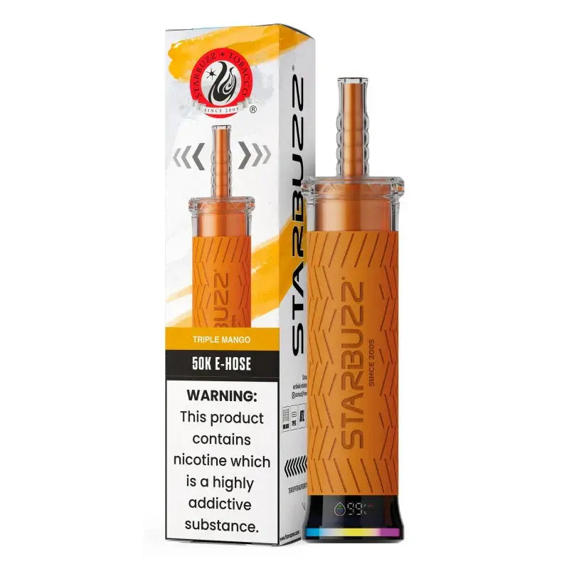 Starbuzz E-Hose 50K -  Triple Mango, starbuzz e hose triple mango, triple mango starbuzz e hose vape