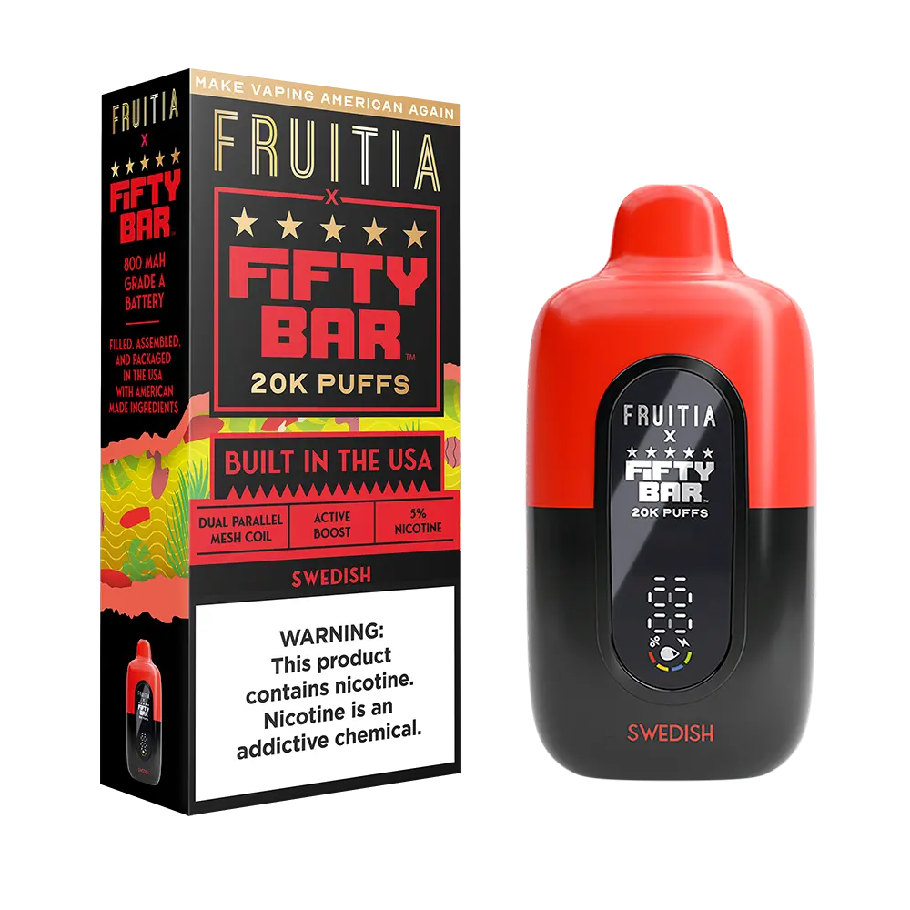 Fruitia Fifty Bar 20K Puffs | Fruitia Fifty Bar | Fifty Bar 20K Puffs