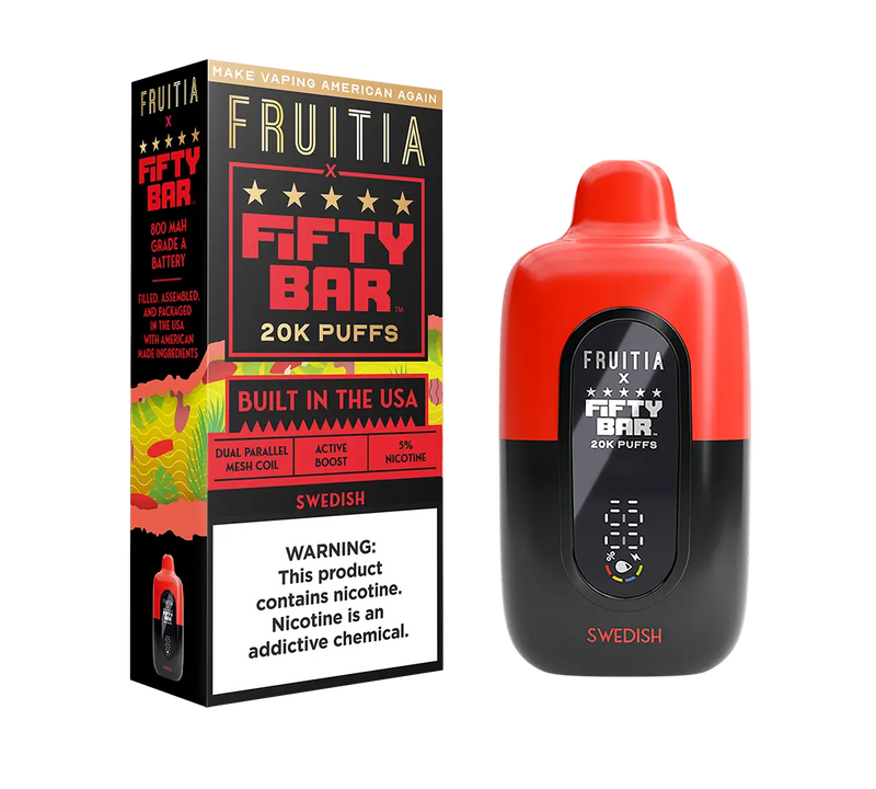 Fruitia Fifty Bar 20K Puffs -  Swedish