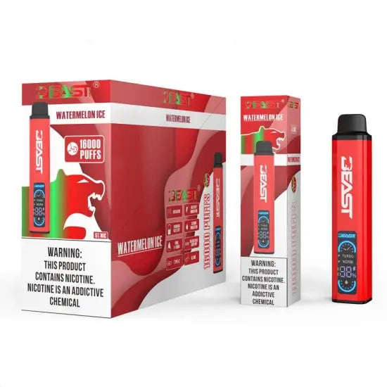 Beast Pod 16K Vape – 16,000 Puffs, USB‑C LED Display