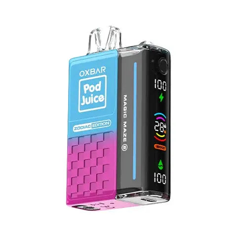 OXBAR x Pod Juice Magic Maze 30000 OXBAR X POD JUICE, OXBAR x Pod Juice Magic Maze 30000 OXBAR X POD JUICE Vape Szn, oxbar cobalt mint, oxbar magic maze vape, oxbar blue razz cotton cloudz