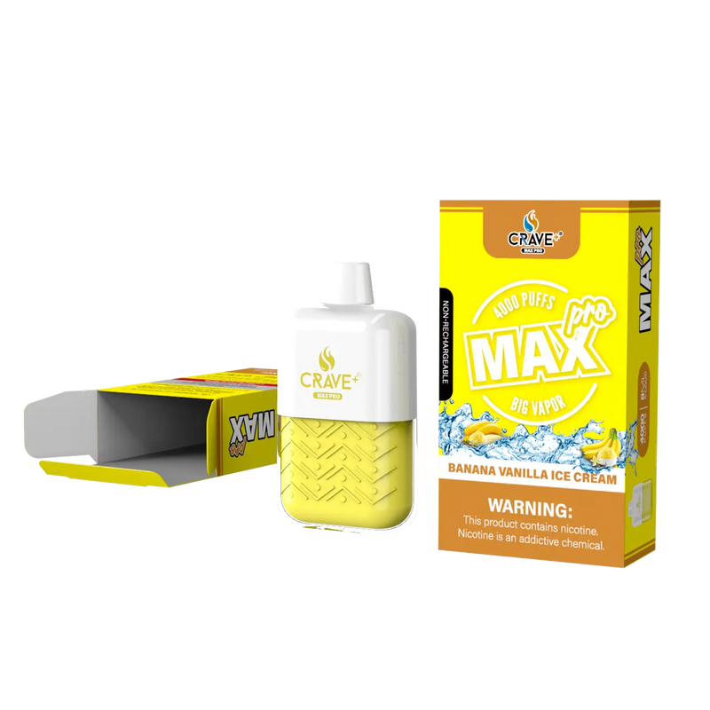 Crave Max Pro 4000 Puffs Banana Vanilla Ice Cream