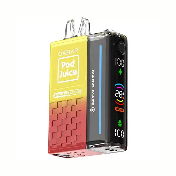 OXBAR x Pod Juice Magic Maze 30000 OXBAR X POD JUICE Vape Szn, oxbar cobalt mint, oxbar magic maze vape, oxbar fruity pebz vape