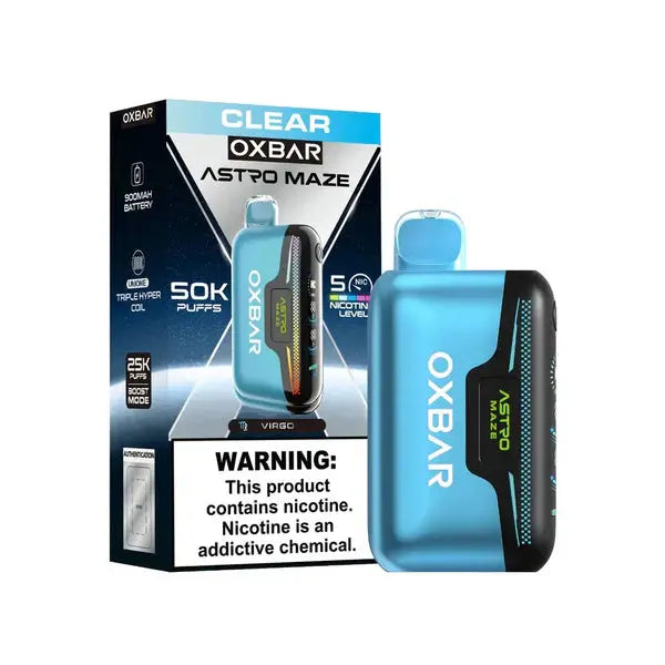 OXBAR Astro Maze 50K OXBAR, OXBAR Astro Maze 50K OXBAR, oxbar astromaze clear, clear oxbar astromaze 