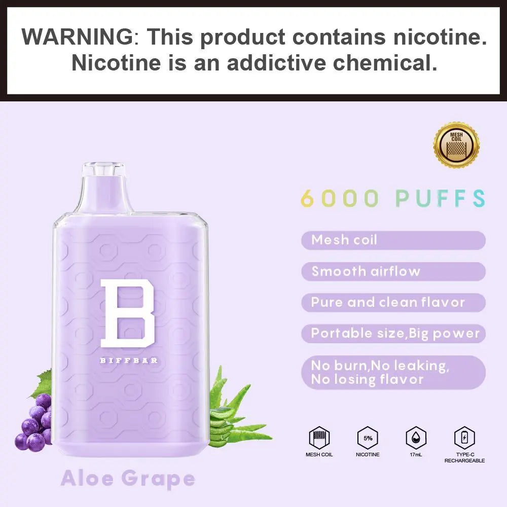 biff bar, biff bar vape, biff bar flavors, biff bar 6000, biff bar 6000 vape, 6000 puff vape biff, biff bar deal, biff bar bulk, buy biff bar bulk, buy biff bar, buy biff bar flavor, biff bar grape, biff bar aloe grape, aloe grape biff bar, aloe grape biff, biff bar grape, biff bar aloe grape vape